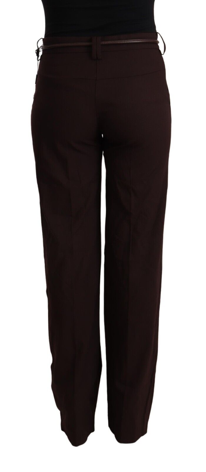 Patrizia Pepe Black High Waist Straight Formal Pants - Fizigo